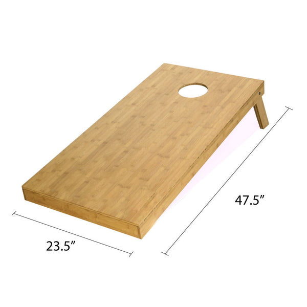 Premium Bamboo Cornhole Set