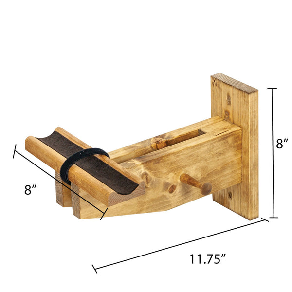 Premium Wood Wall Mount Bike Rack